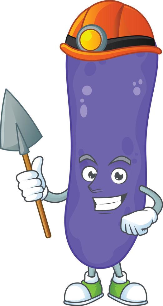 Escherichia coli Cartoon character vector