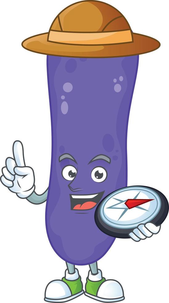 Escherichia coli Cartoon character vector