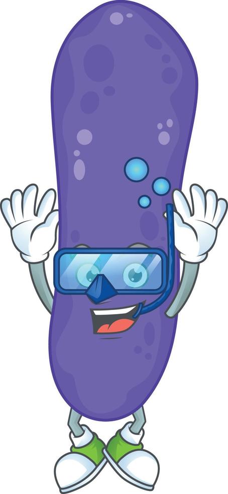Escherichia coli Cartoon character vector