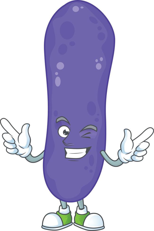 Escherichia coli Cartoon character vector