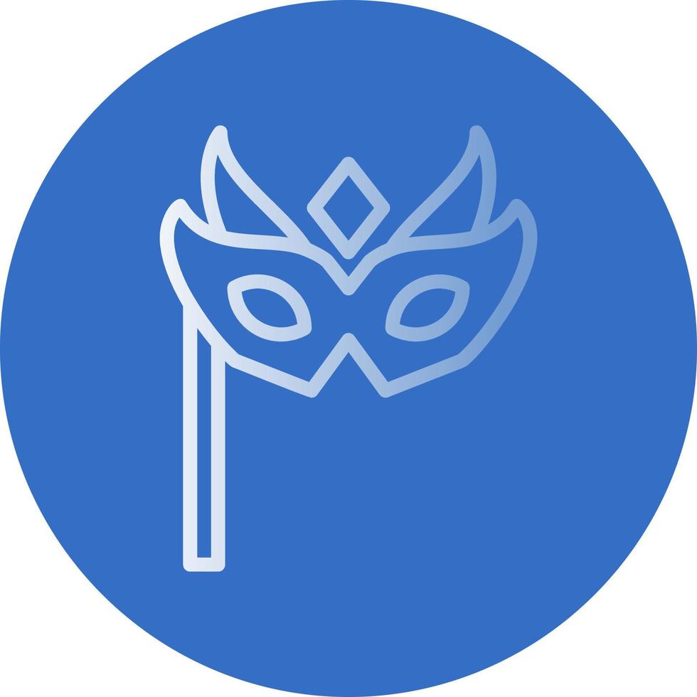 New Year Mask Vector Icon Design