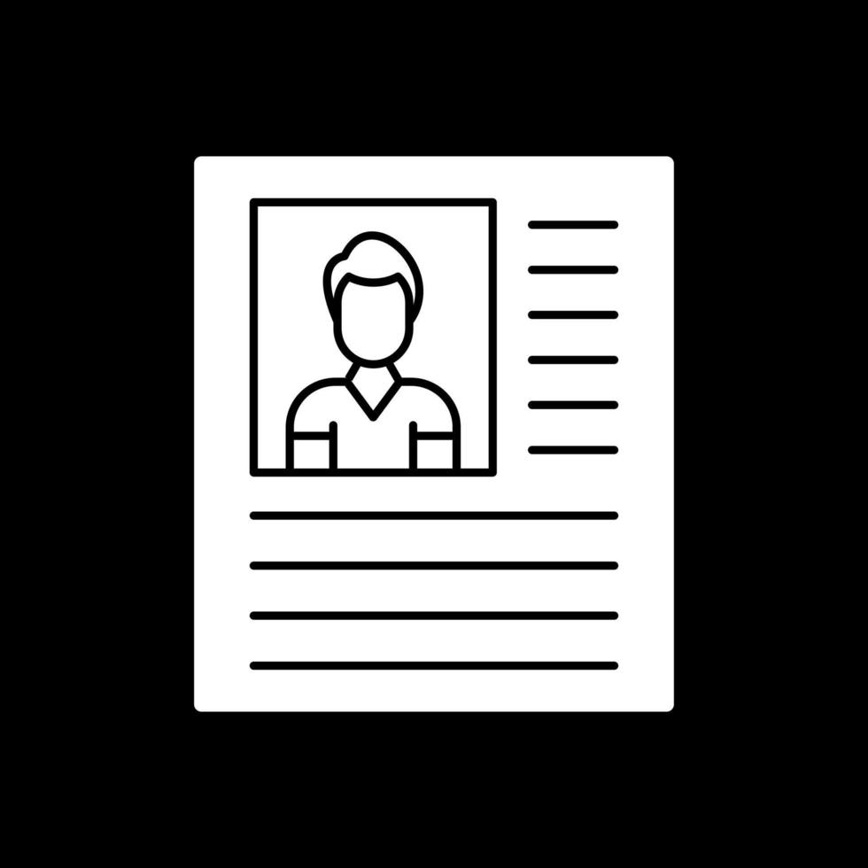 Personal Profile Vector Icon Design