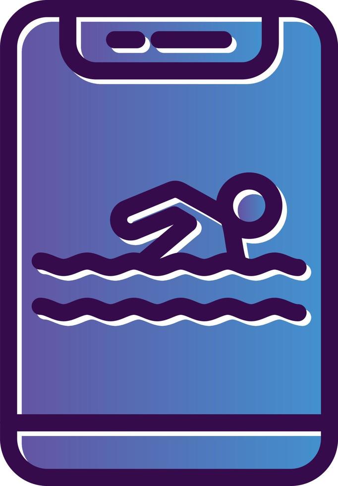 Swimming Vector Icon Design