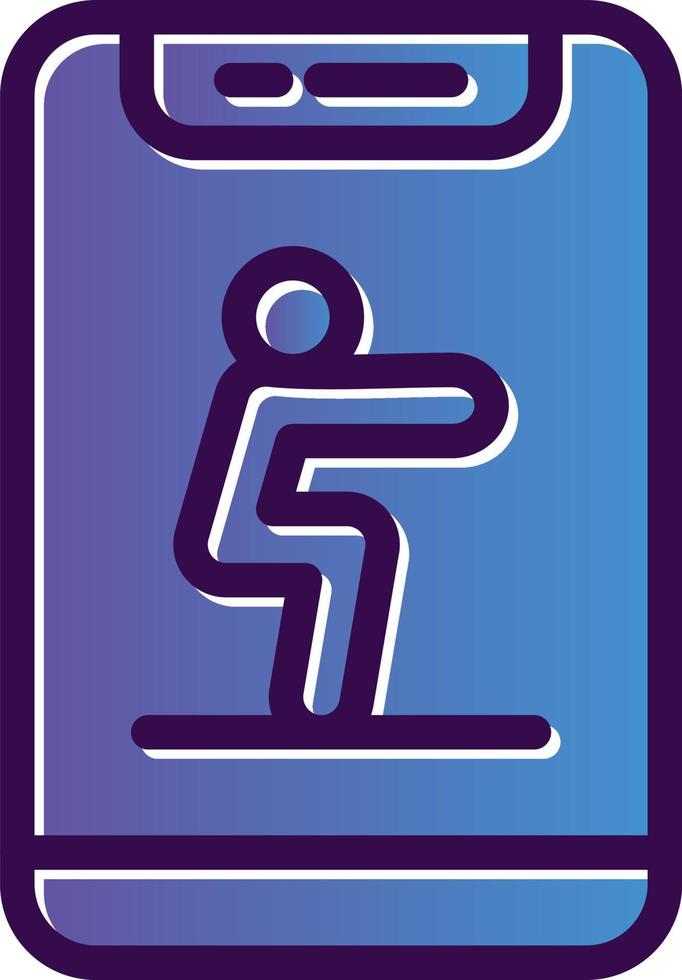 Squat Vector Icon Design