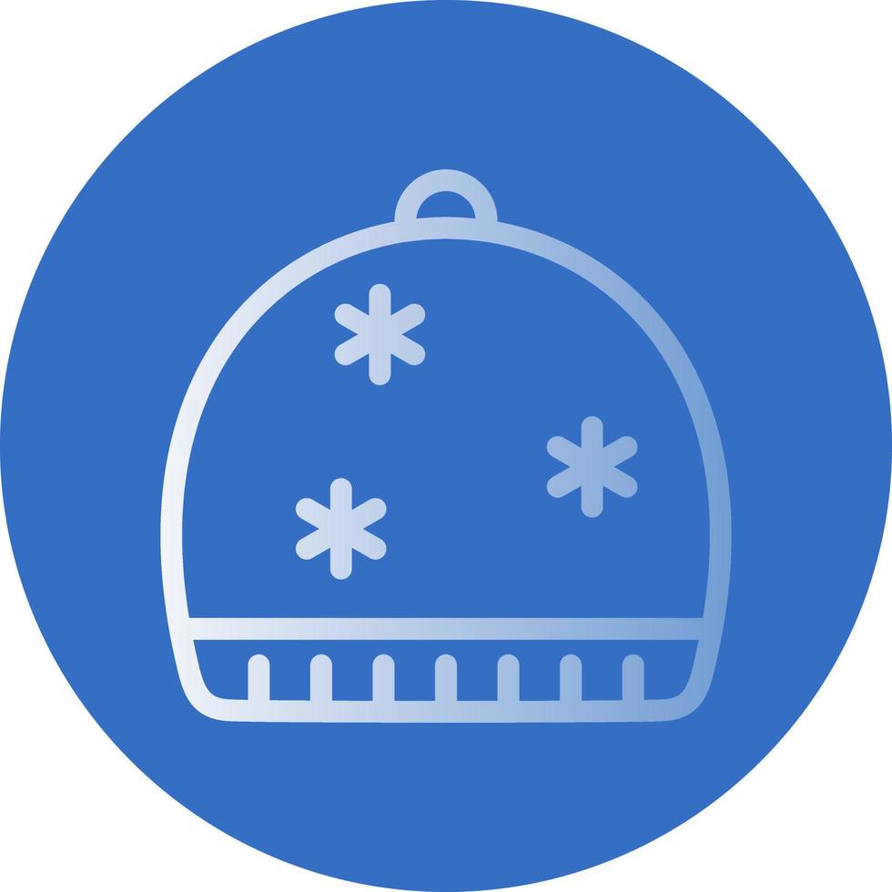 Winter Cap Vector Icon Design