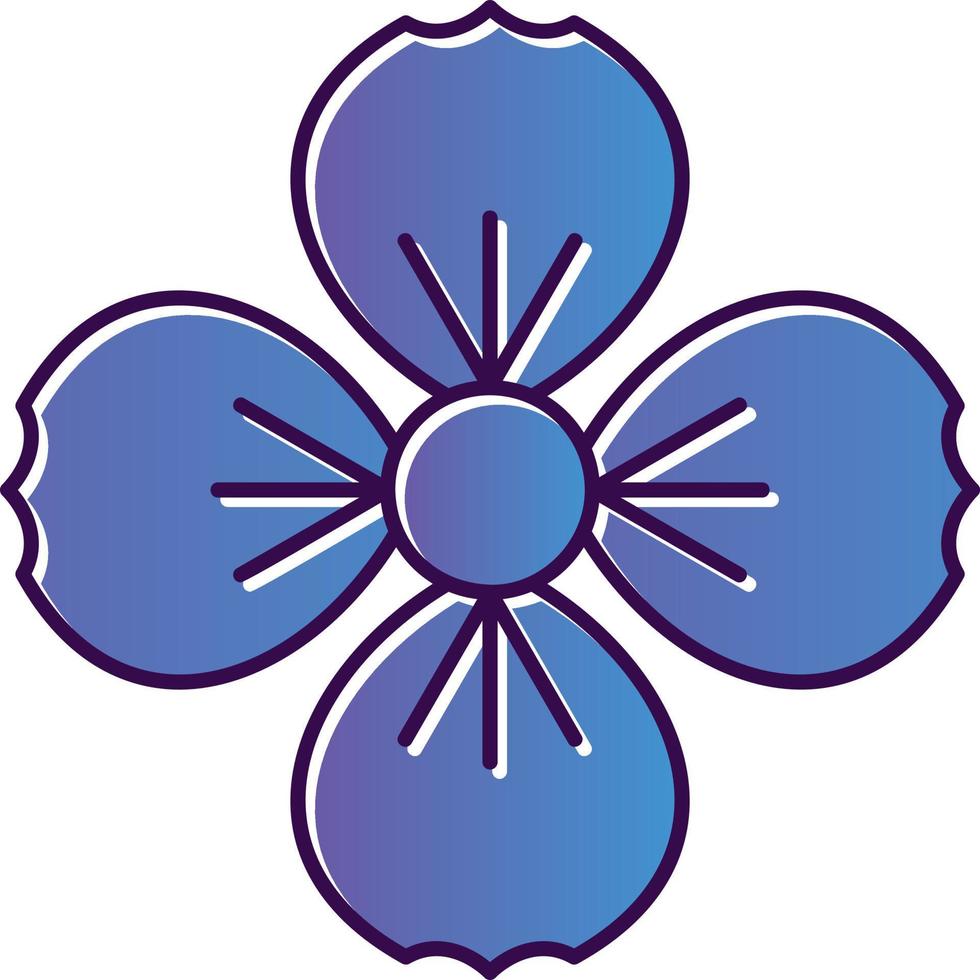 diseño de icono de vector de flores de fresa