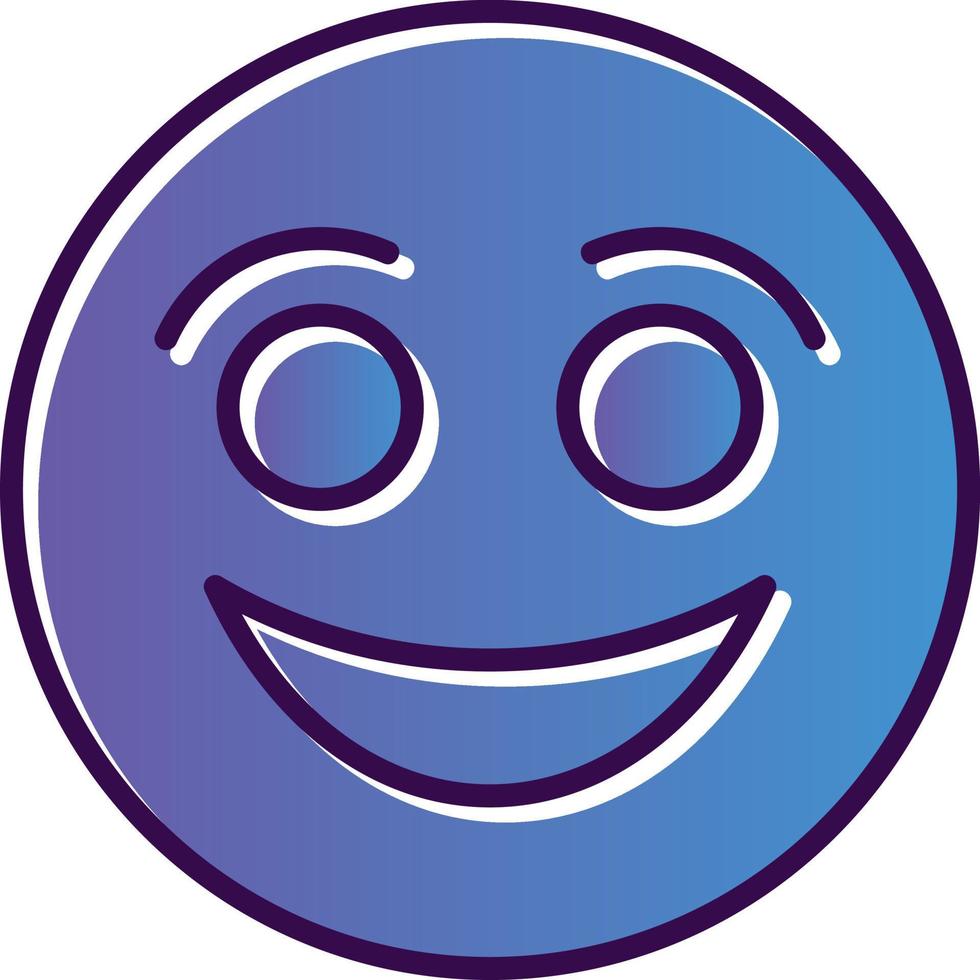 Smiling Face Vector Icon Design