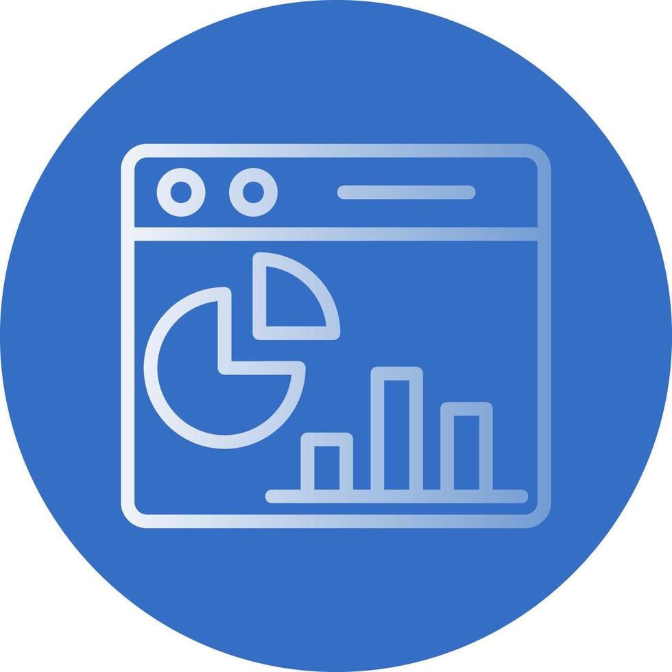 Webpage Statistics Vector Icon Design