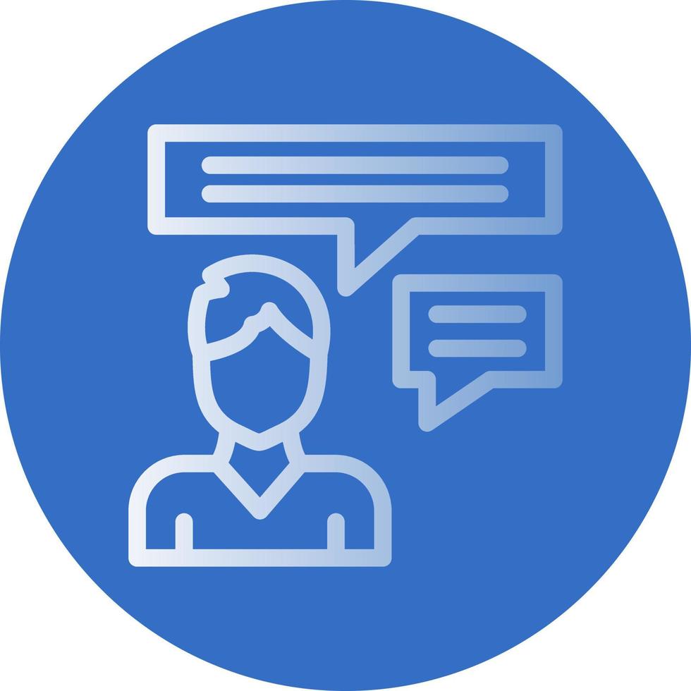 Inner Dialogue Vector Icon Design