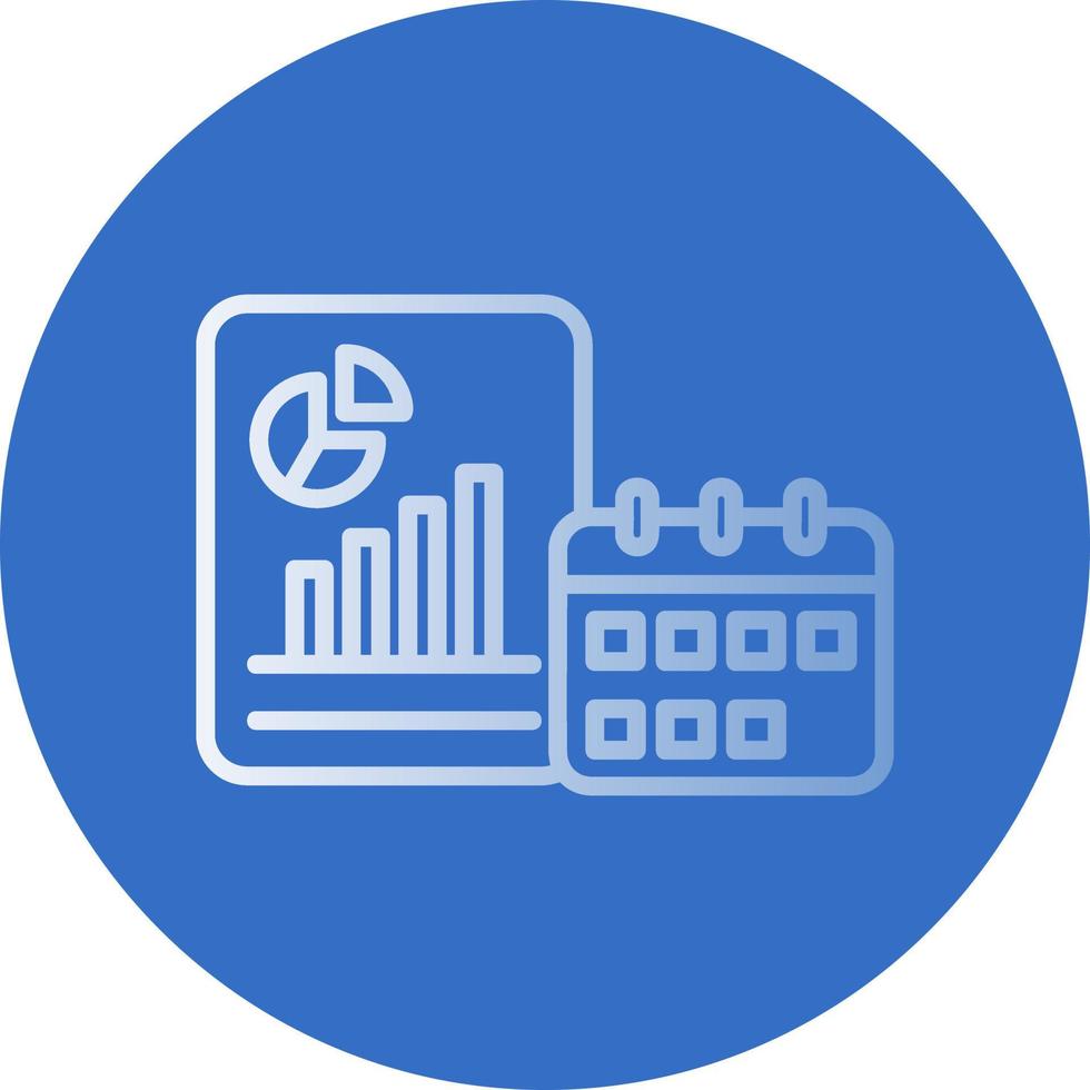 Yearly Report Vector Icon Design