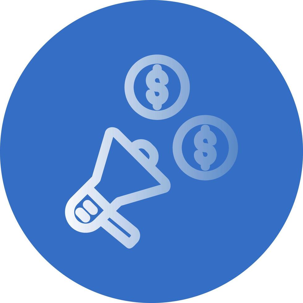 Marketing Budget Vector Icon Design