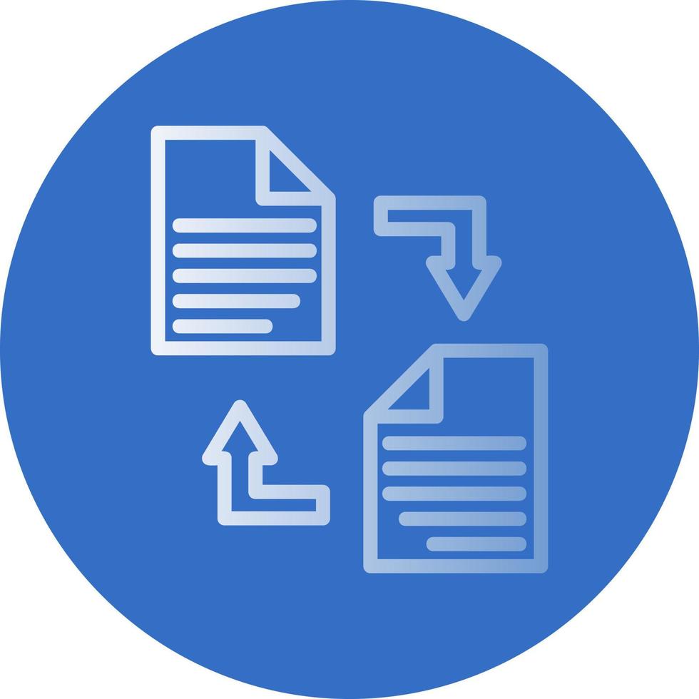 Documents Exchange Vector Icon Design