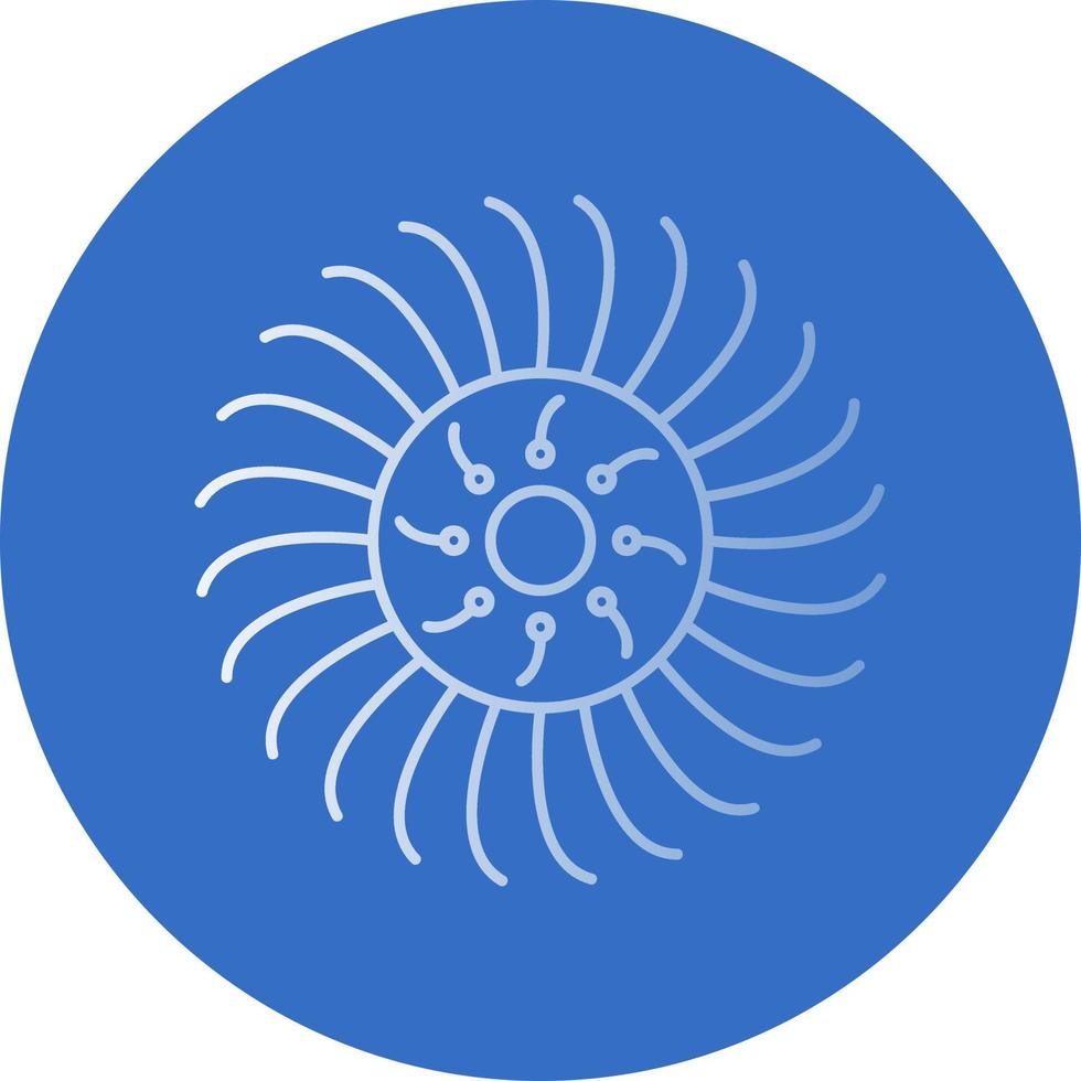 Anemone Vector Icon Design