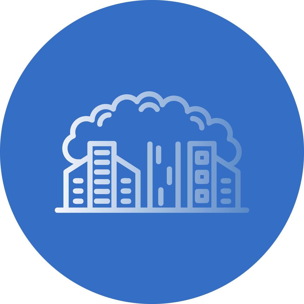 City Pollution Vector Icon Design