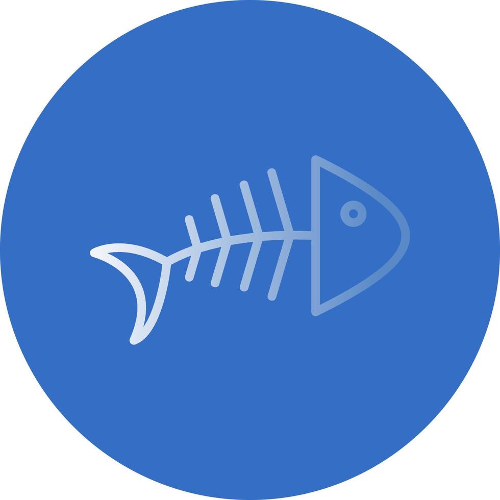 diseño de icono de vector de hueso de pescado