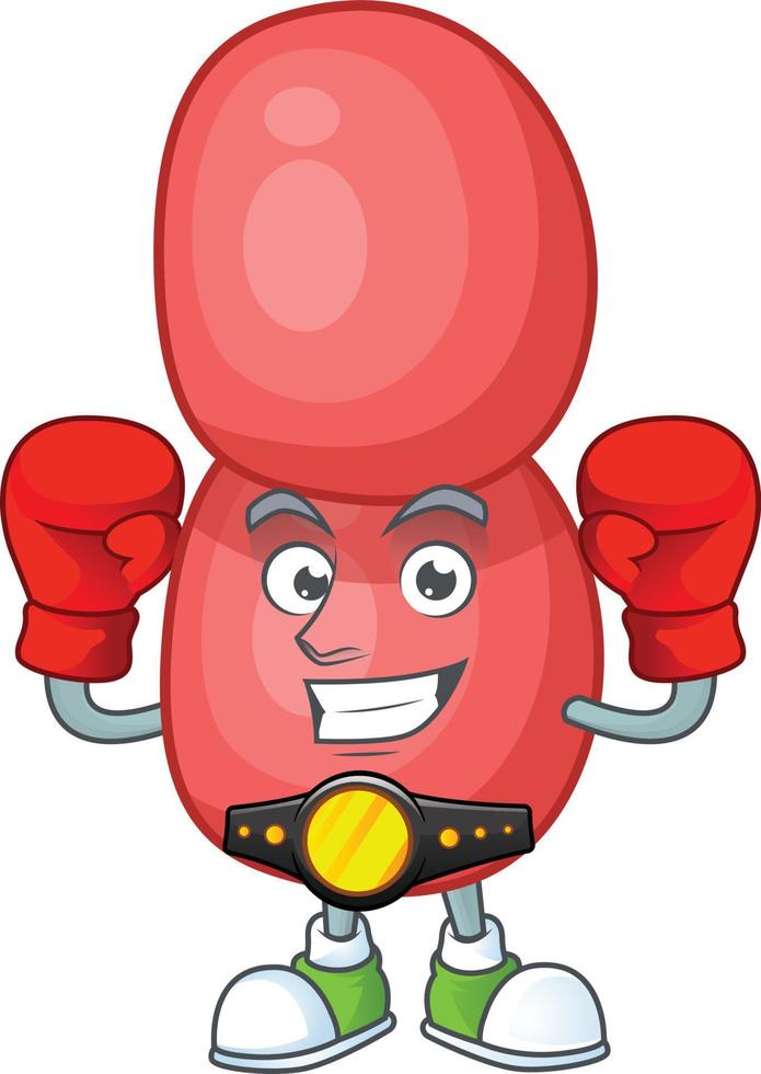 Cartoon character of neisseria gonorrhoeae vector