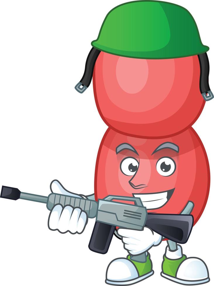 Cartoon character of neisseria gonorrhoeae vector