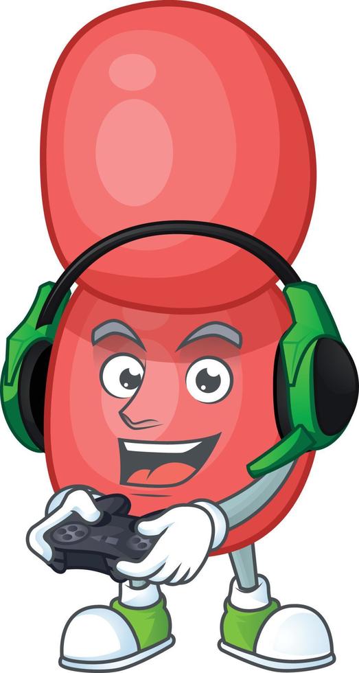 Cartoon character of neisseria gonorrhoeae vector