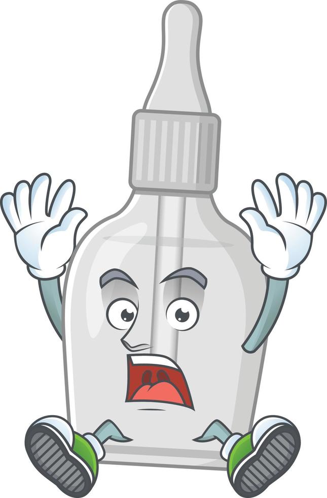 Bottle with pipette Cartoon character vector