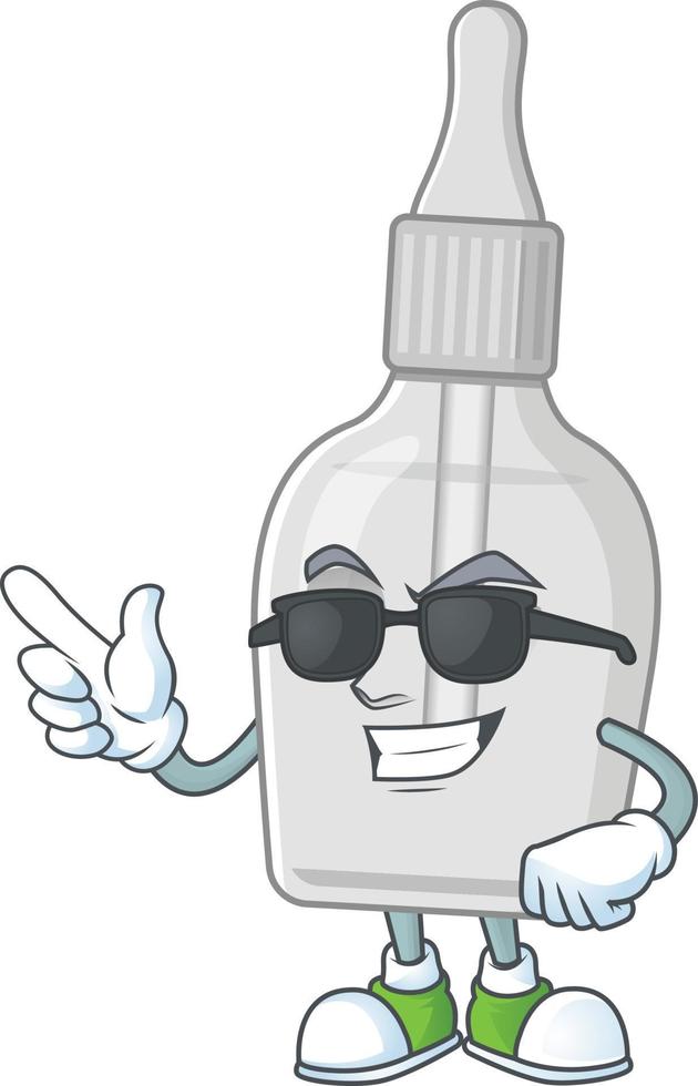 Bottle with pipette Cartoon character vector