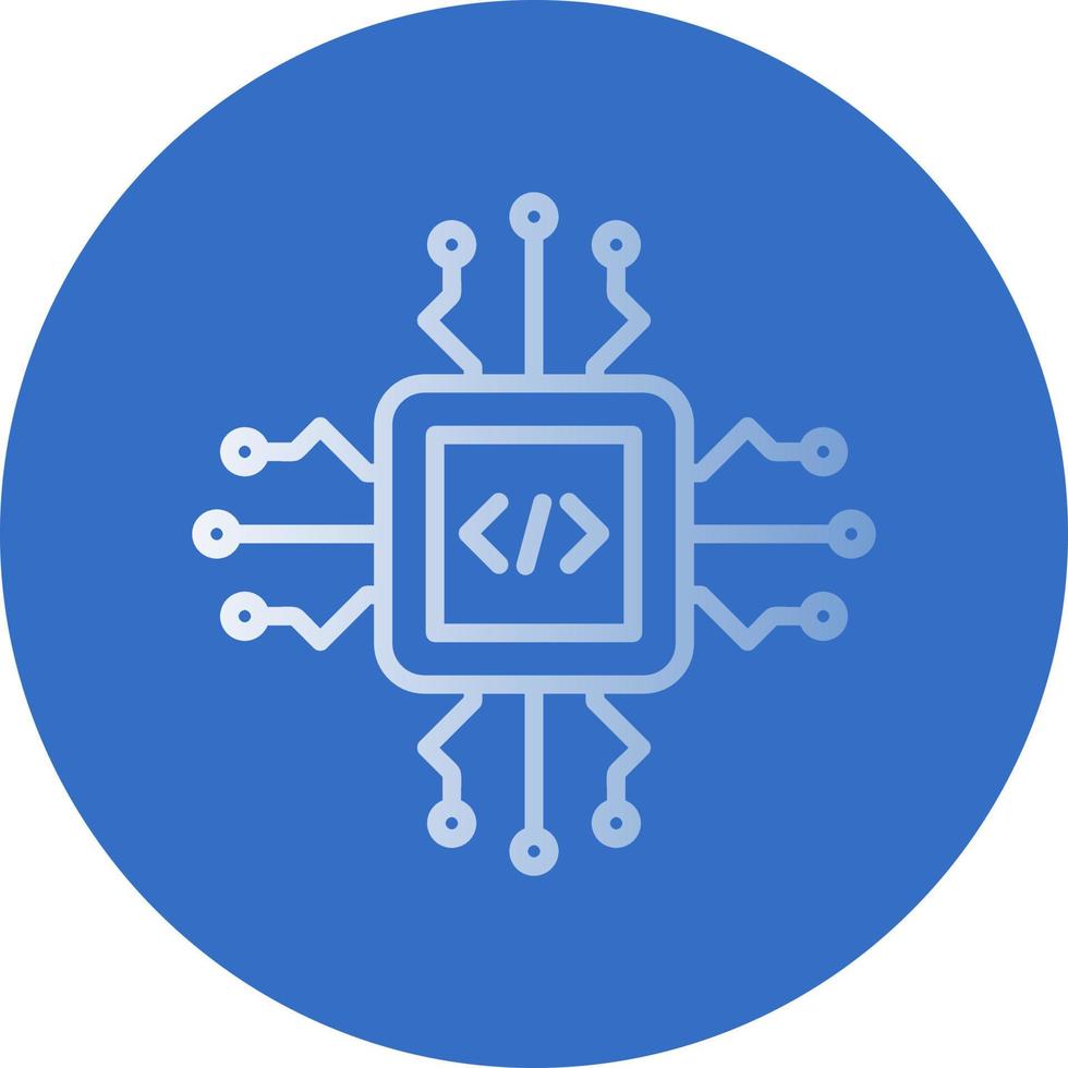 Code Processor Vector Icon Design