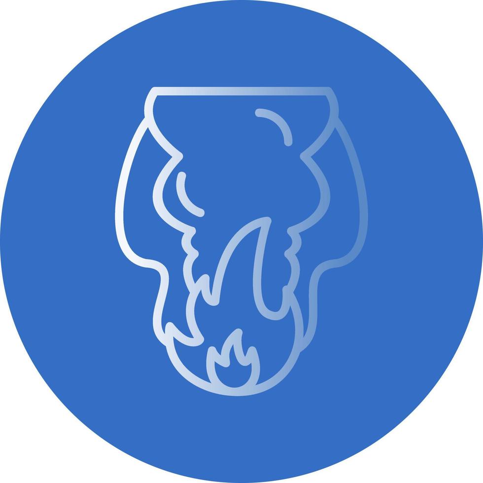 Fire Pollution Vector Icon Design