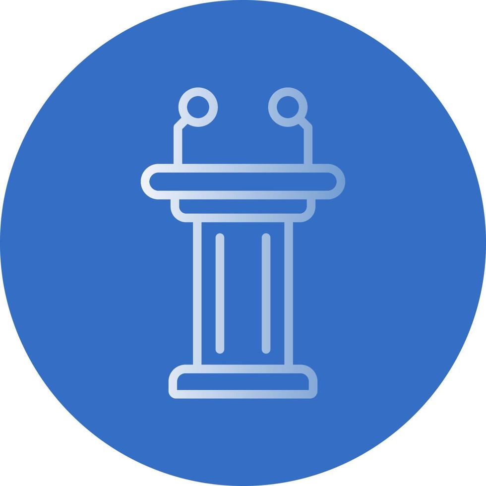 Tribune Vector Icon Design