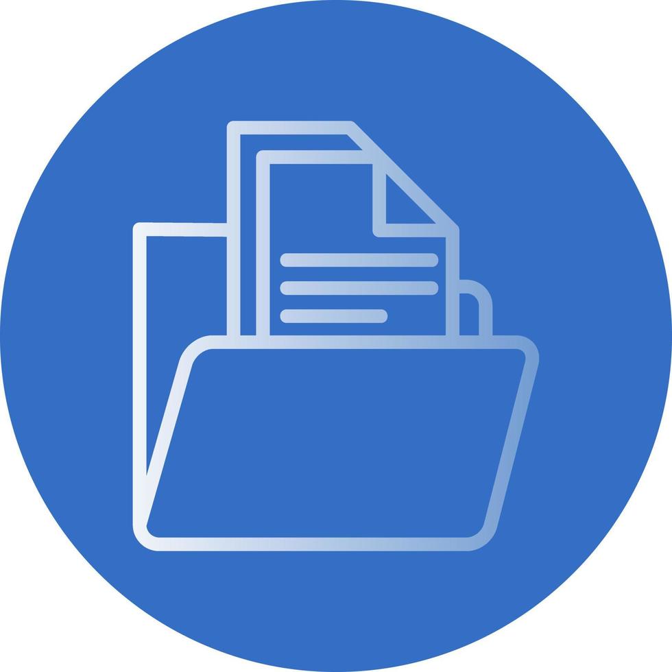 Folder with Files Vector Icon Design