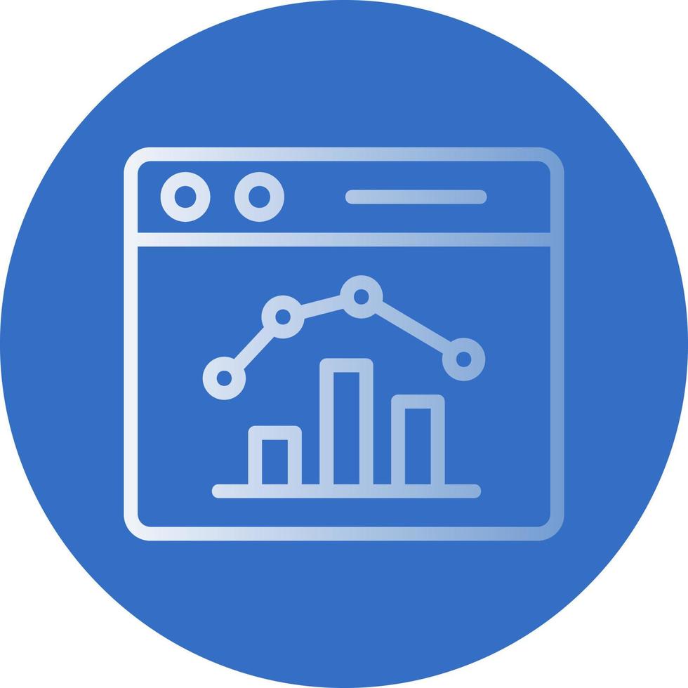 Stock Market Webpage Vector Icon Design