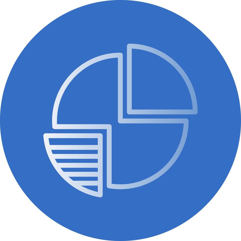 Pie Chart Vector Icon Design