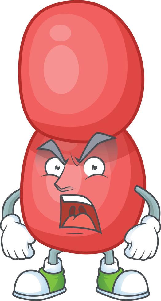 Cartoon character of neisseria gonorrhoeae vector