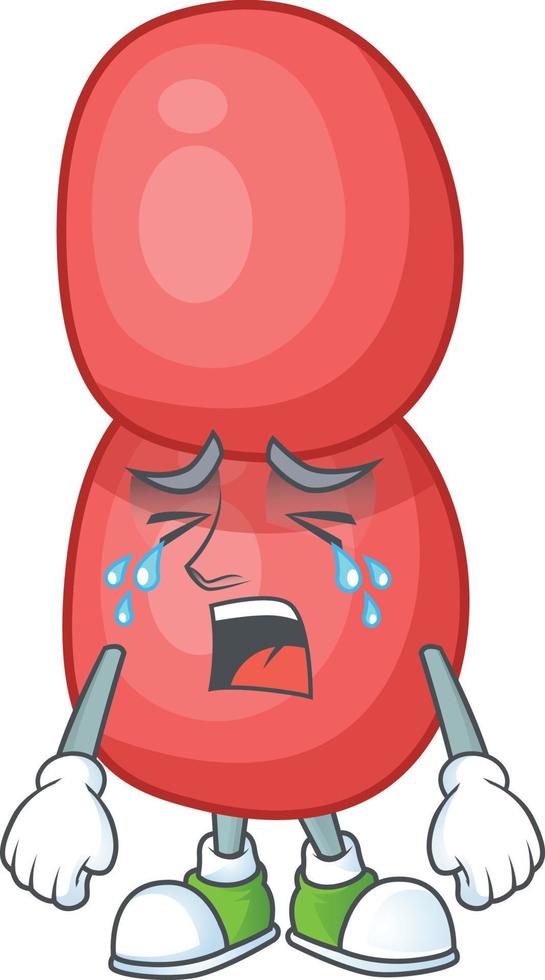 Cartoon character of neisseria gonorrhoeae vector