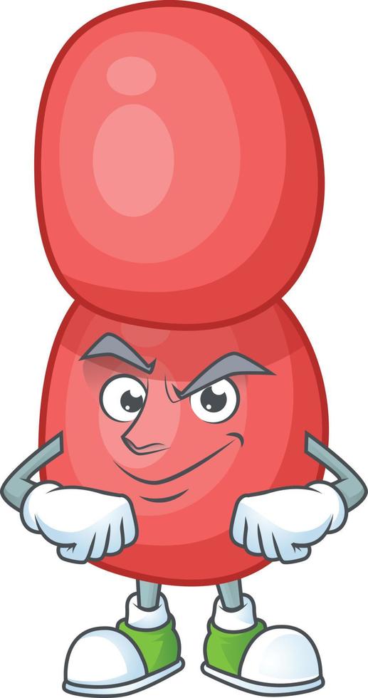 Cartoon character of neisseria gonorrhoeae vector
