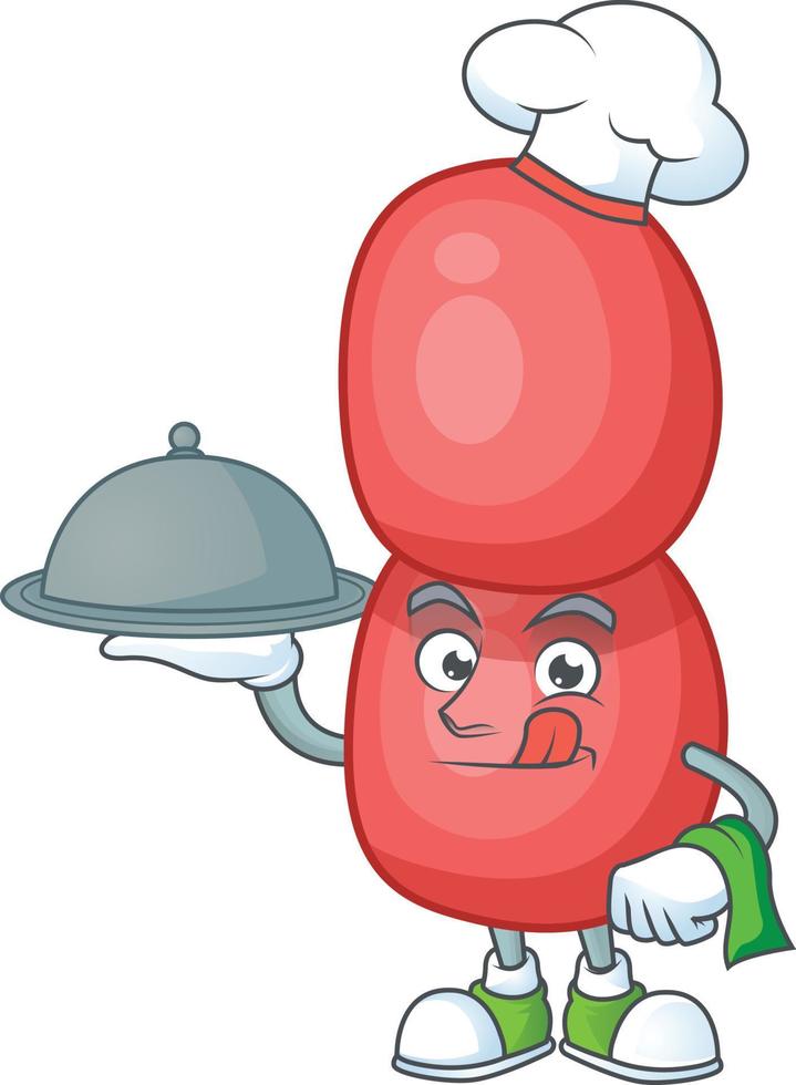 Cartoon character of neisseria gonorrhoeae vector