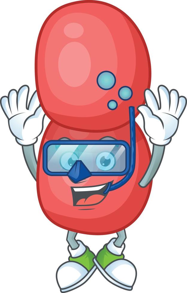 Cartoon character of neisseria gonorrhoeae vector