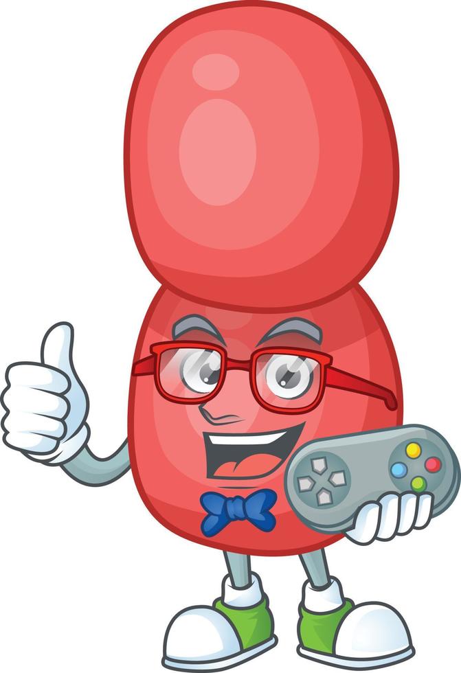 Cartoon character of neisseria gonorrhoeae vector