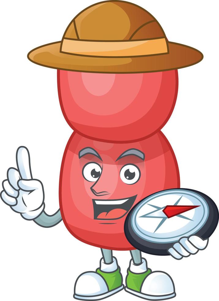 Cartoon character of neisseria gonorrhoeae vector
