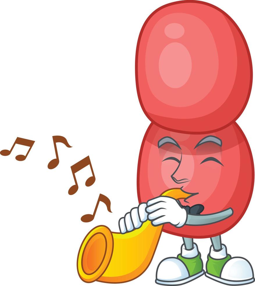 Cartoon character of neisseria gonorrhoeae vector