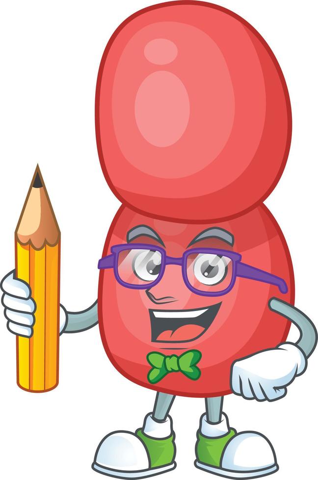 Cartoon character of neisseria gonorrhoeae vector