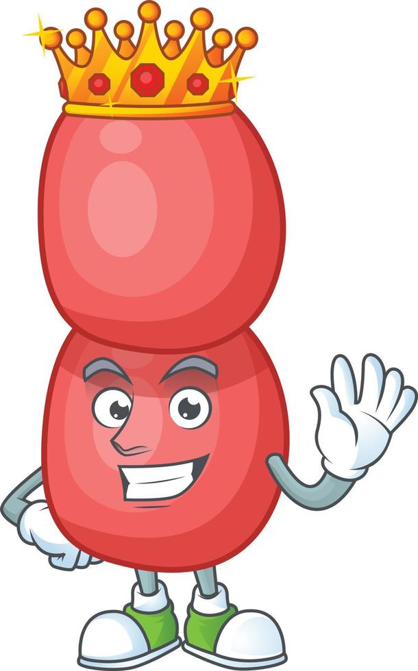 Cartoon character of neisseria gonorrhoeae vector