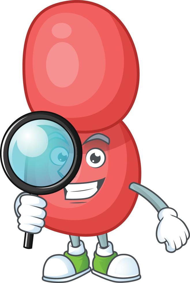 Cartoon character of neisseria gonorrhoeae vector