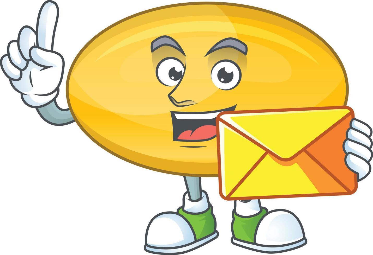 Oil capsule Cartoon character vector