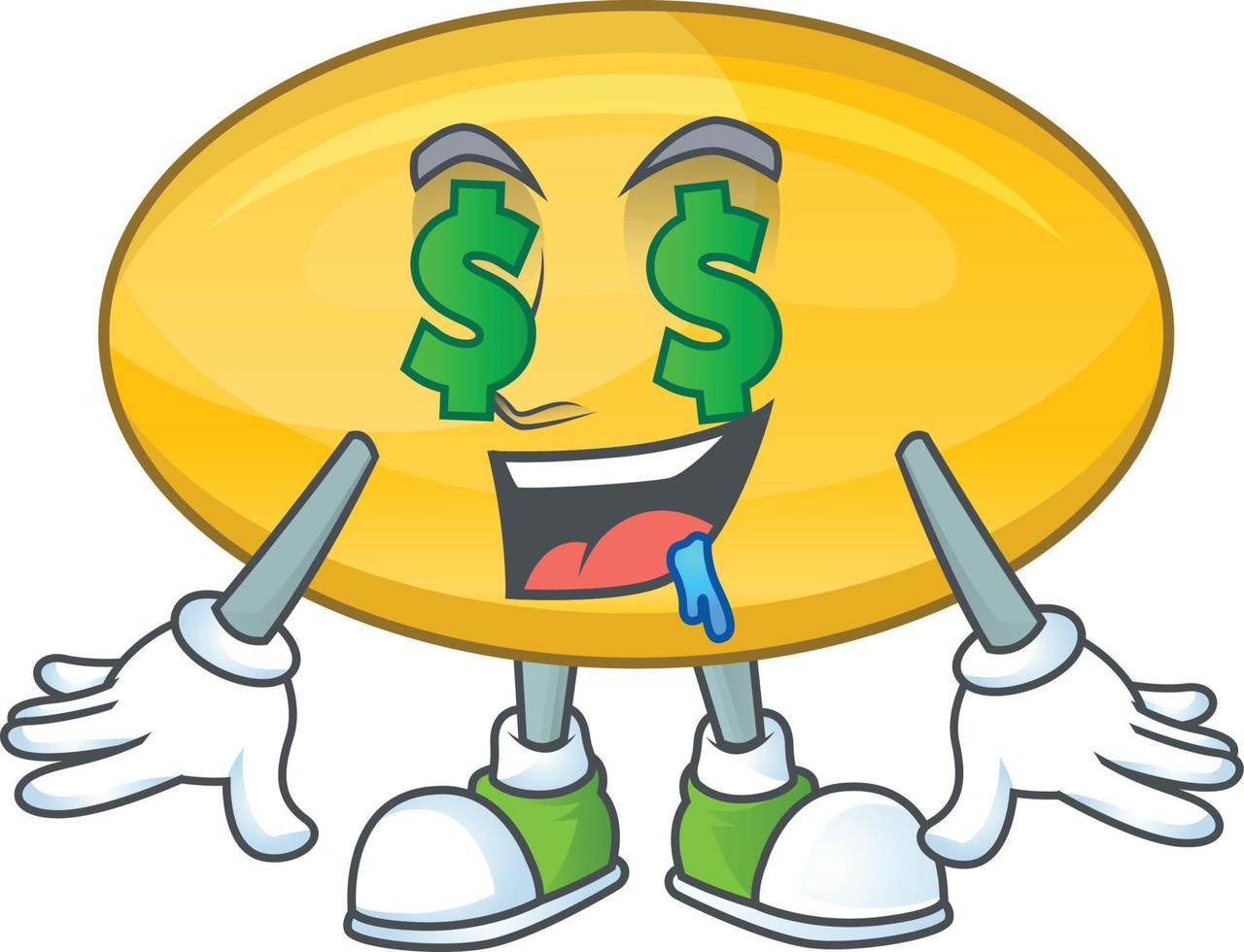 Oil capsule Cartoon character vector