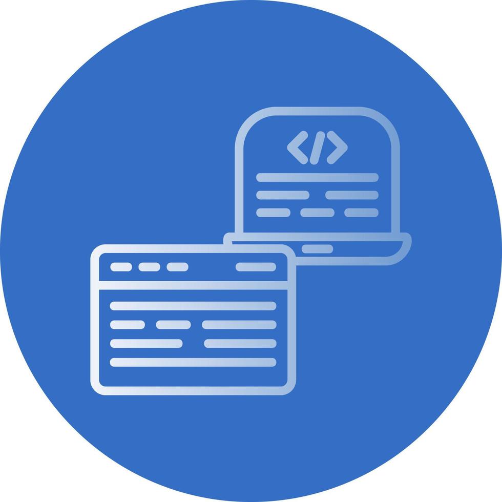 Frontend Development Vector Icon Design