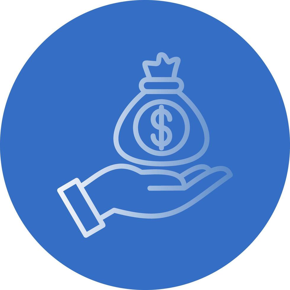 diseño de icono de vector de recaudación de fondos