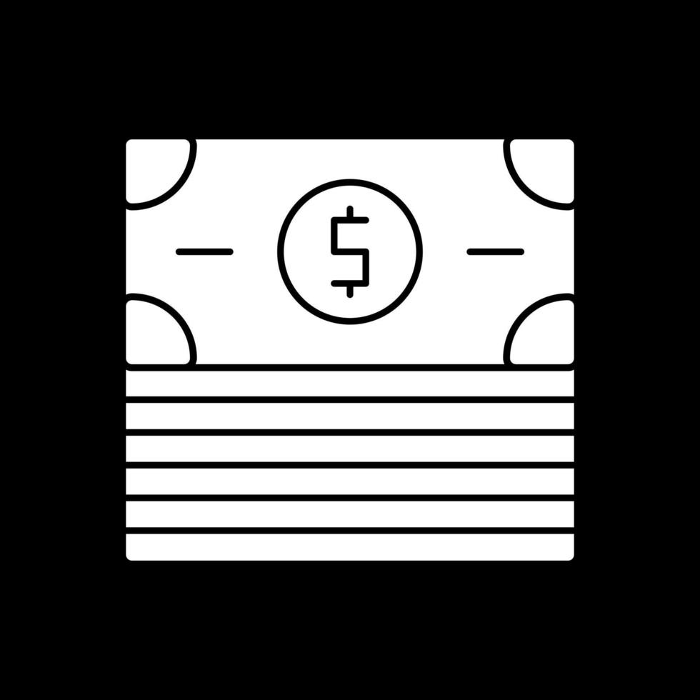 diseño de icono de vector de billetes