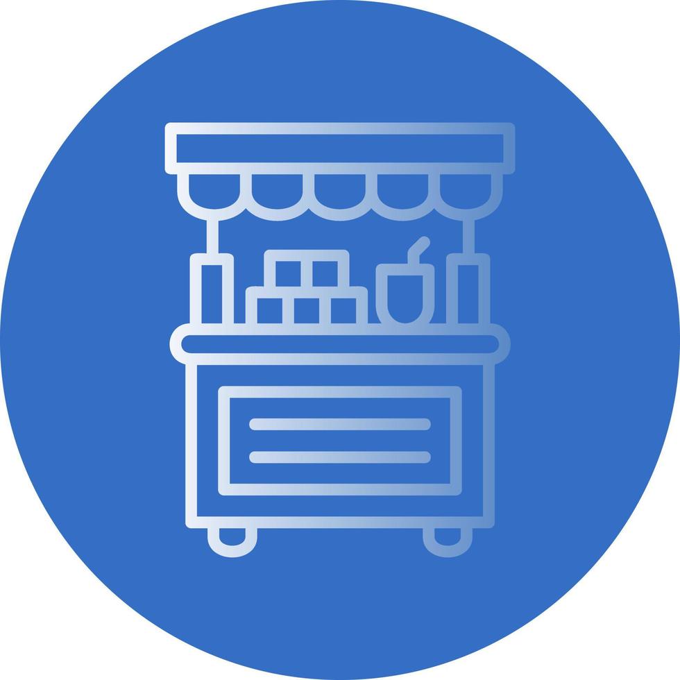 Donation Stall Vector Icon Design
