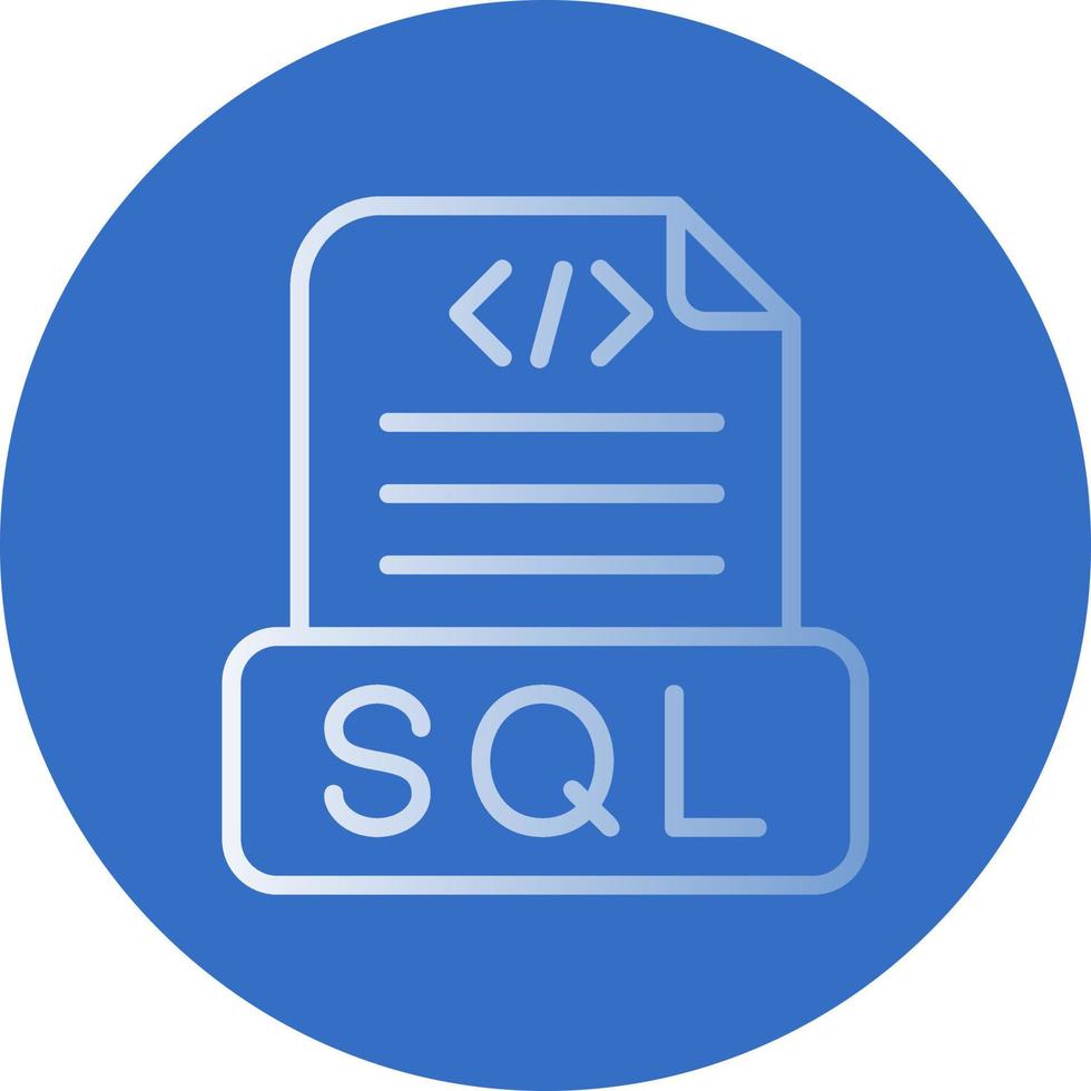 Sql File Vector Icon Design