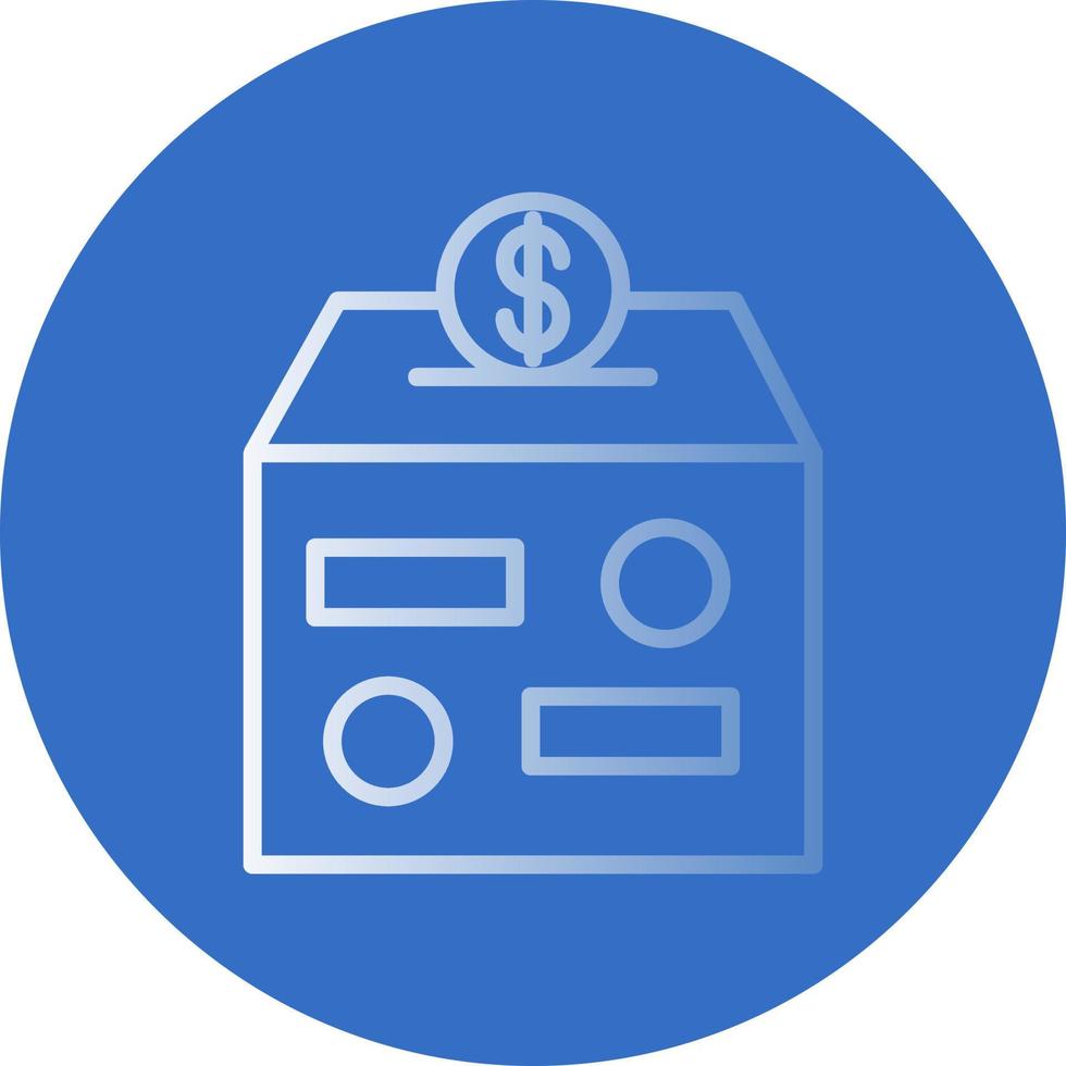 Donation Box Vector Icon Design