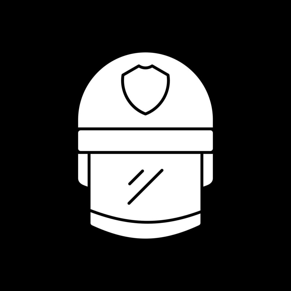 Police Helmet Vector Icon Design